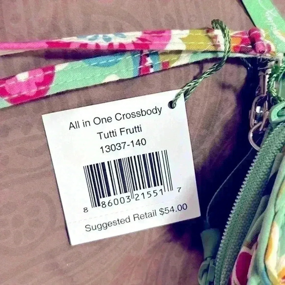 Vera Bradley Tutti Frutti All-In-One Crossbody Wallet - Picture 10 of 10